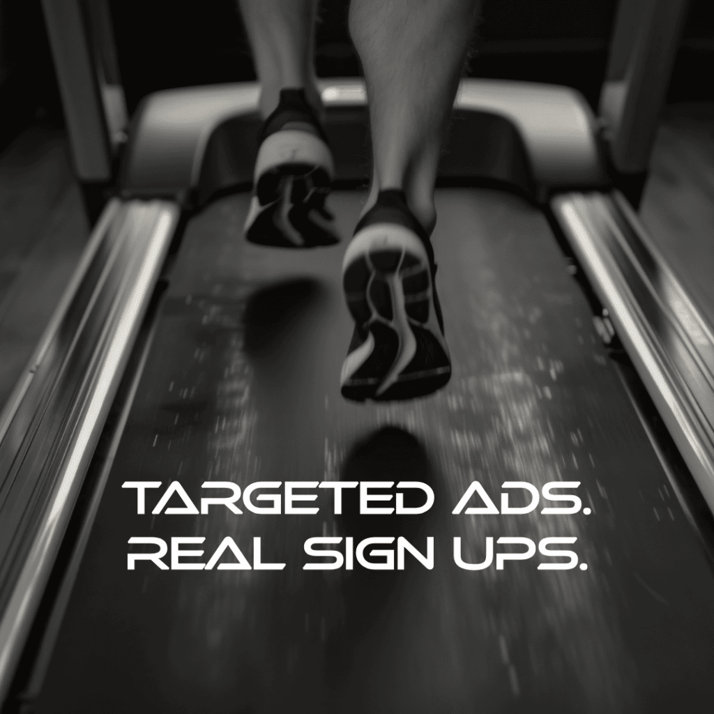 Ads for fitness gyms